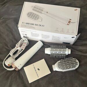 T3 AireBrush Duo Interchangeable Hot Air Blow Dry Brush 76650